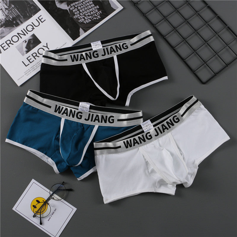 Cotton Men's Underwear Capsule Bag Separation Underwear Men's Solid Color Three-dimensional Cutting Cotton Underwear Men's