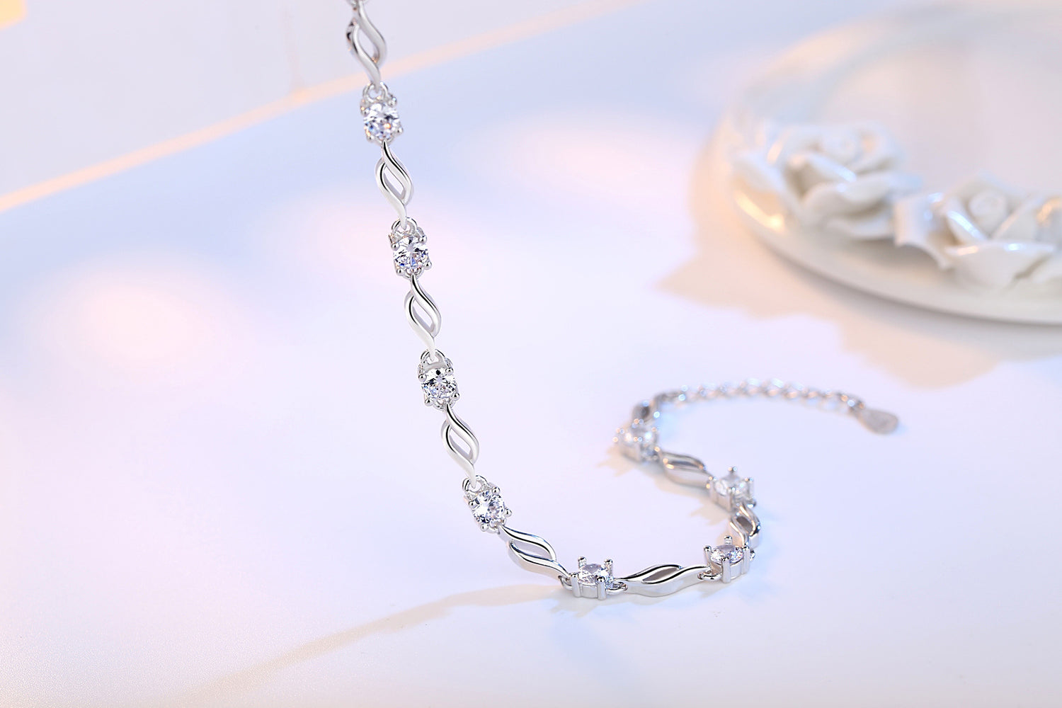 Diamond Crystal Love Bracelet