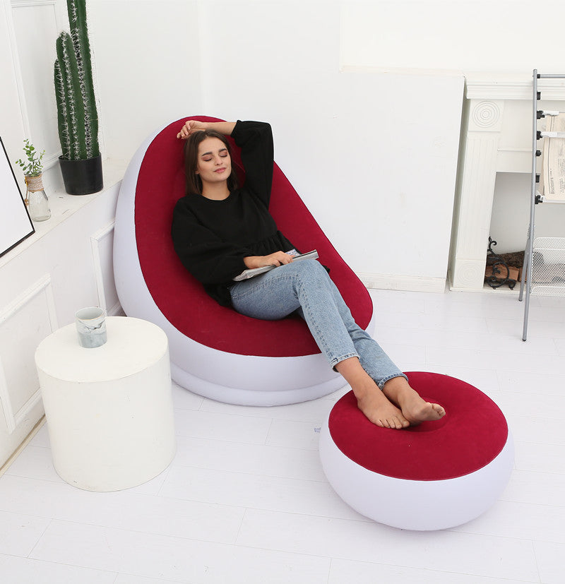 Lazy Bean Bag with Inflatable Folding Sofa