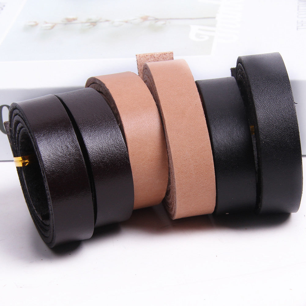 First Layer Scalper Cowhide String Natural Color Skeleton-skin Leather Strip DIY Bracelet Necklace