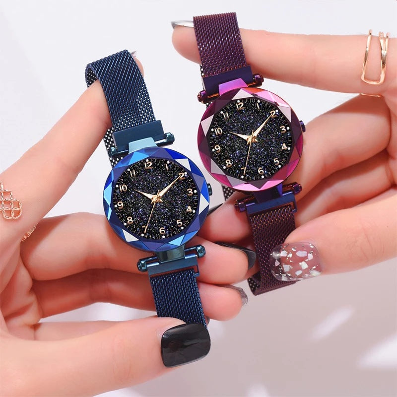 Quartz Lazy Watch Magnet Suction Iron Student Watch