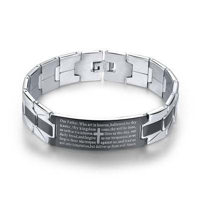 Cross stainless steel bracelet bracelet