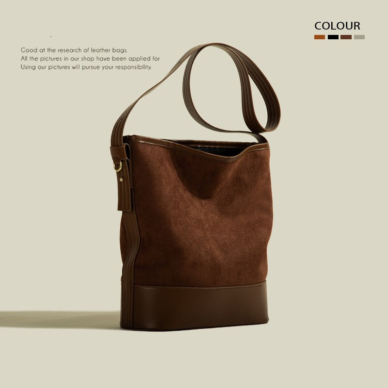 Women's Retro Large-capacity Bucket Bag