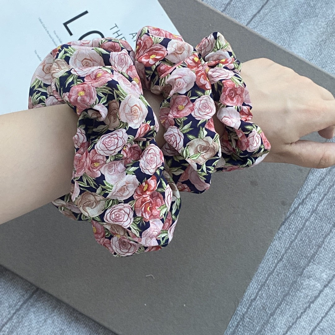 British Rose Floral Colored Cotton Headband