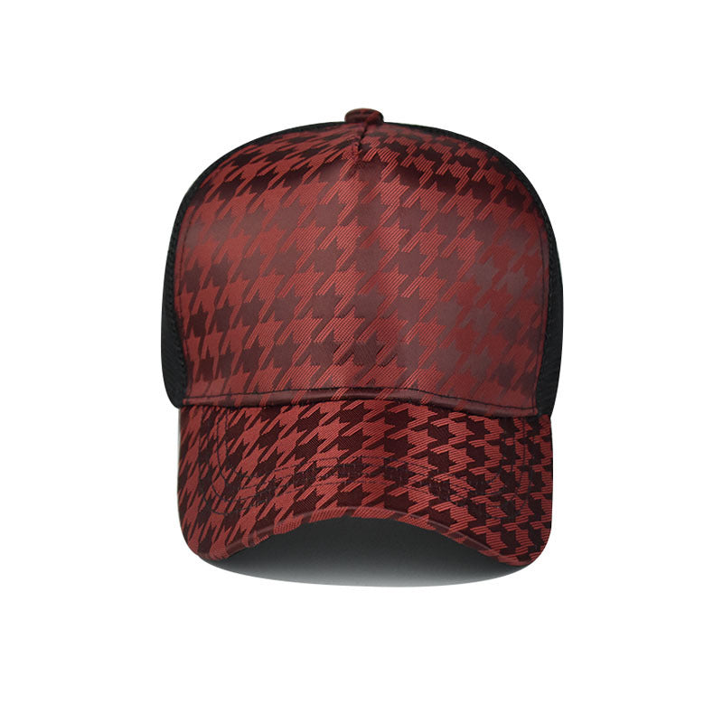 Houndstooth Baseball Cap For Men And Women