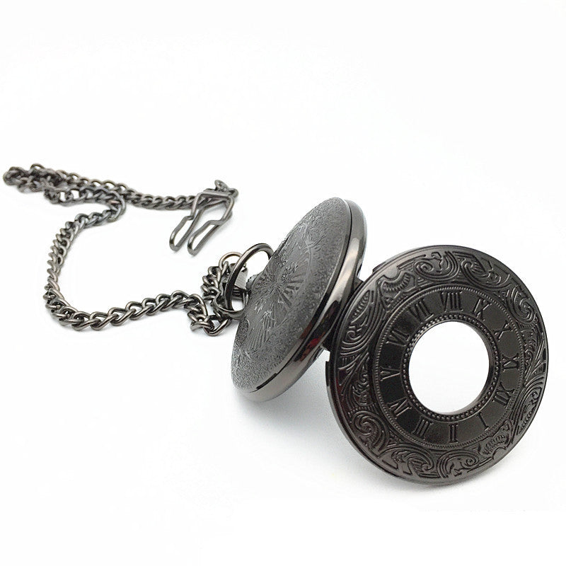 Classic Roman Double Display Pocket Watch