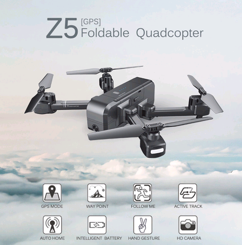 Folding quadcopter