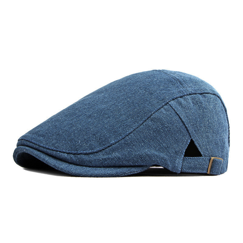 Simple Light Board Washed Denim Hat Men And Women All-match Retro Peaked Cap