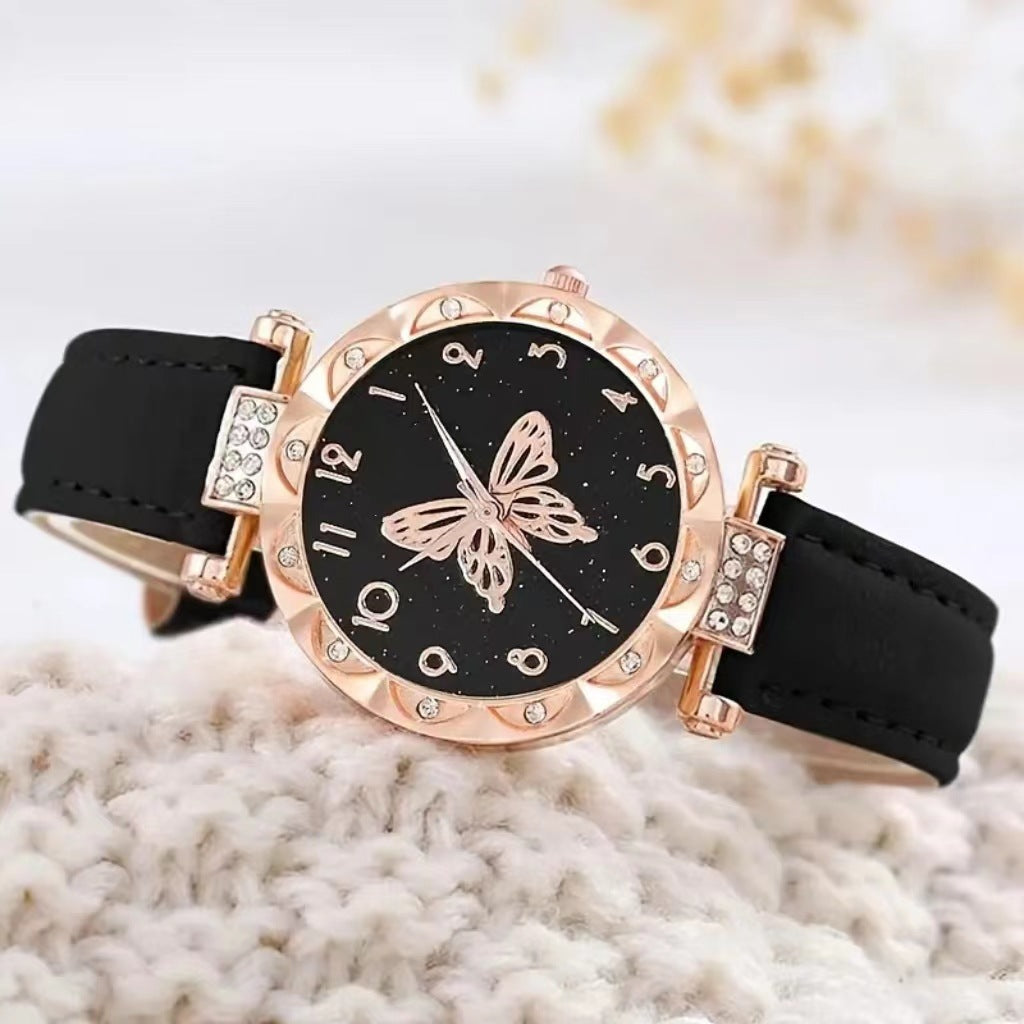 Simple Women's Quartz Watch Set