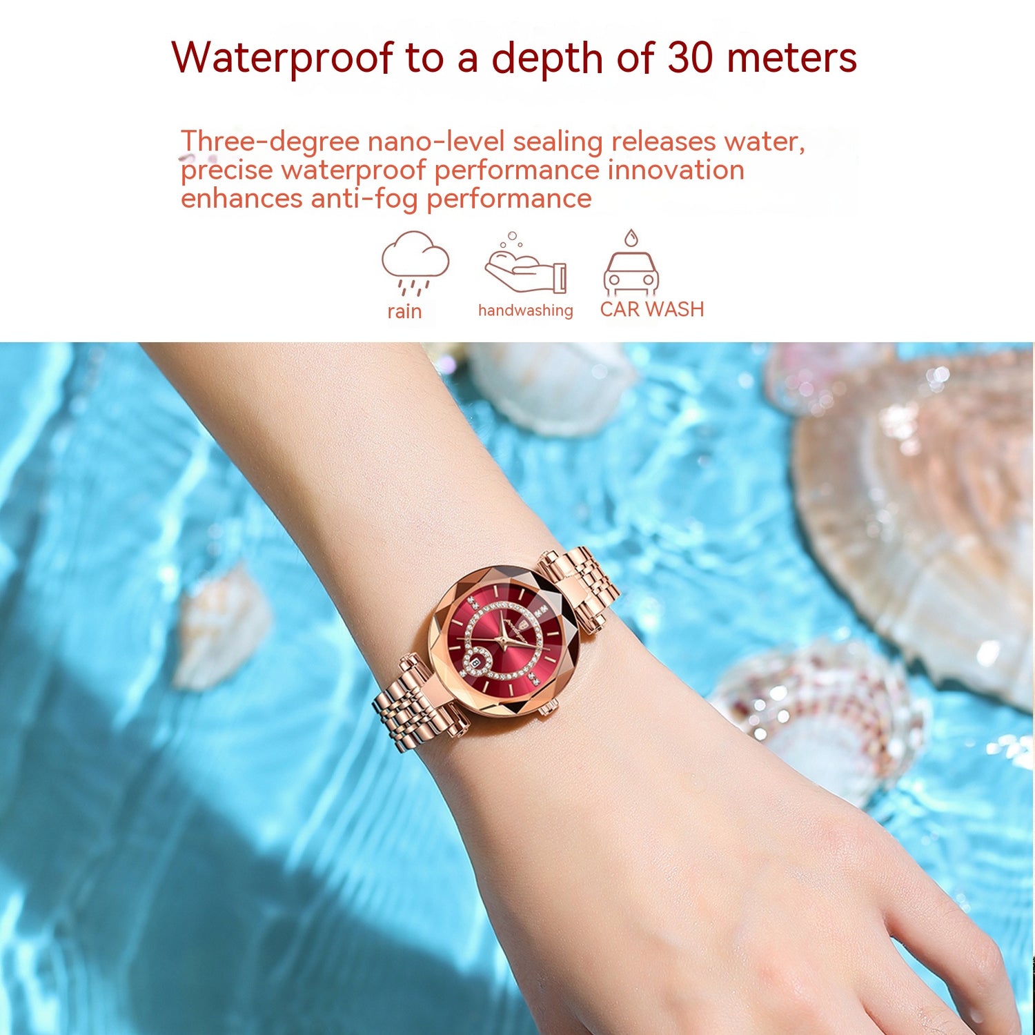 New Waterproof Women's Ultra-thin Fashion Quartz Watch