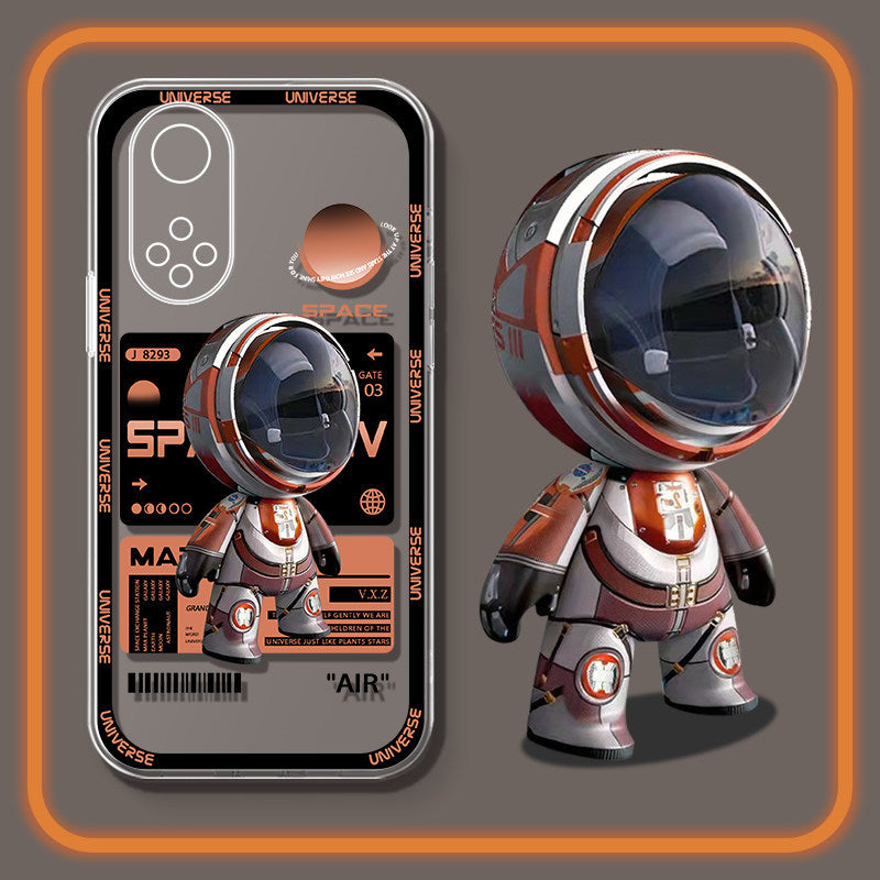 Mobile Phone Case Transparent Cartoon Creative Astronaut