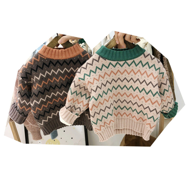 Korean Version Of Childrens Clothing Mens And Womens Baby Sweater